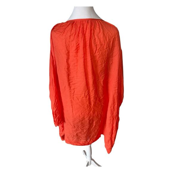Jim Thompson Coral Kaftan Midi Dress Beach Cover Up Size XXL - Picture 5 of 12